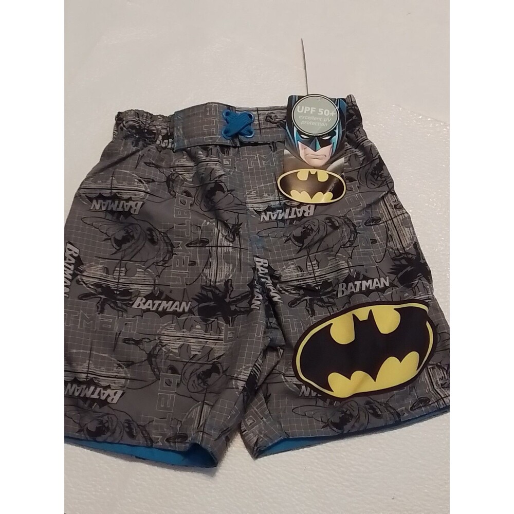 BOYS BATMAN SWIM TRUNKS. SIZE 18-24 MONTHS. NEW.